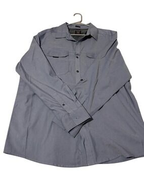 Wrangler ATG Light Blue Button-Up Shirt Jacket